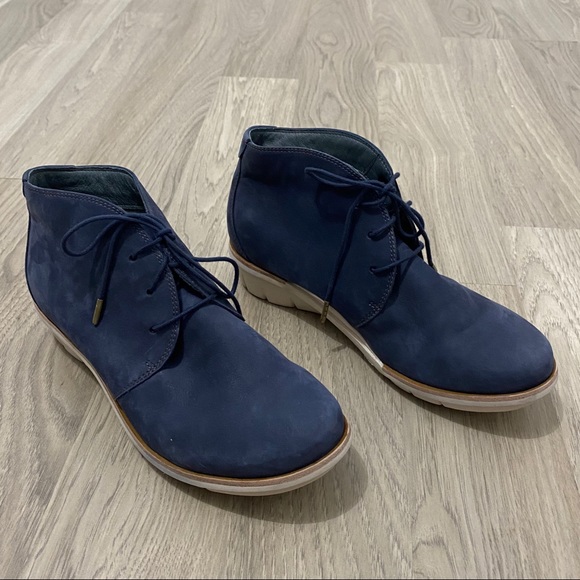 Dansko Joy wedge navy bootie - Picture 1 of 6